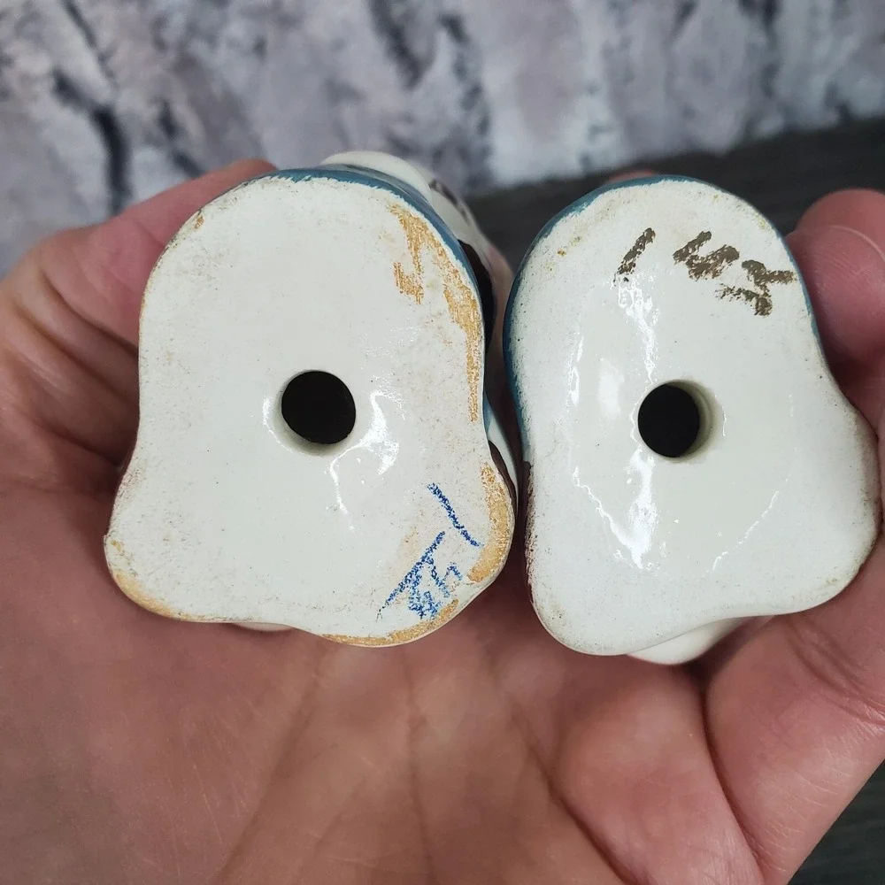 Vintage Elaine Pottery Kitschy Elephant Salt‎ and Pepper Shakers OREGON NO PLUGS